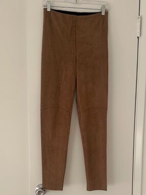 Lysse Tan Suede-Style Leggings